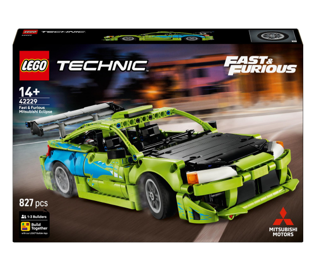 LEGO TECHNIC 42229 Samochód Fast and Furious Mitsubishi Eclipse - 1529760 - zdjęcie